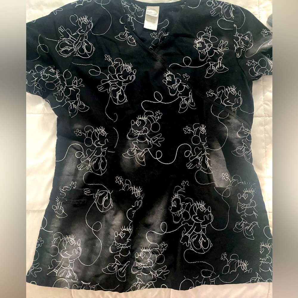 Mickey Mouse Scrub Top Size L
